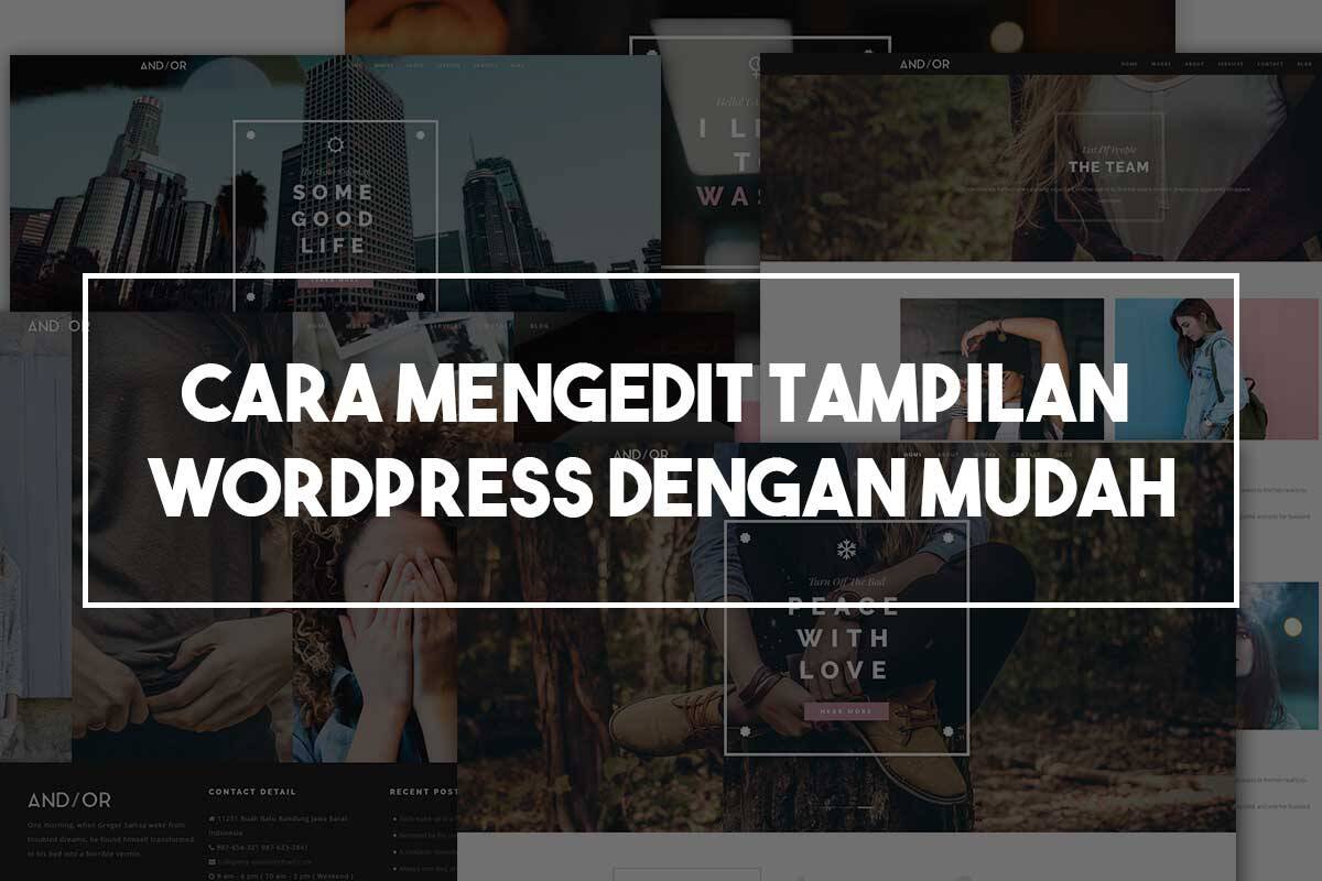 4 Cara mudah mengedit tampilan WordPress